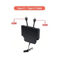 Armrest Retractable Charging Hub with Dual Cables for Tesla Model 3 2024+ / Model Y 2025+