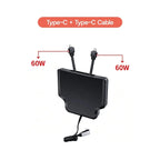 Armrest Retractable Charging Hub with Dual Cables for Tesla Model 3 2024+ / Model Y 2025+
