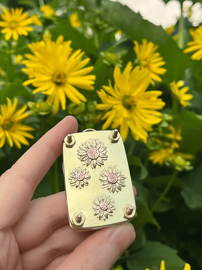 Ahahay | Mini Flower Press | Compact Botanical Keepsake Maker | Portable Craft Tool