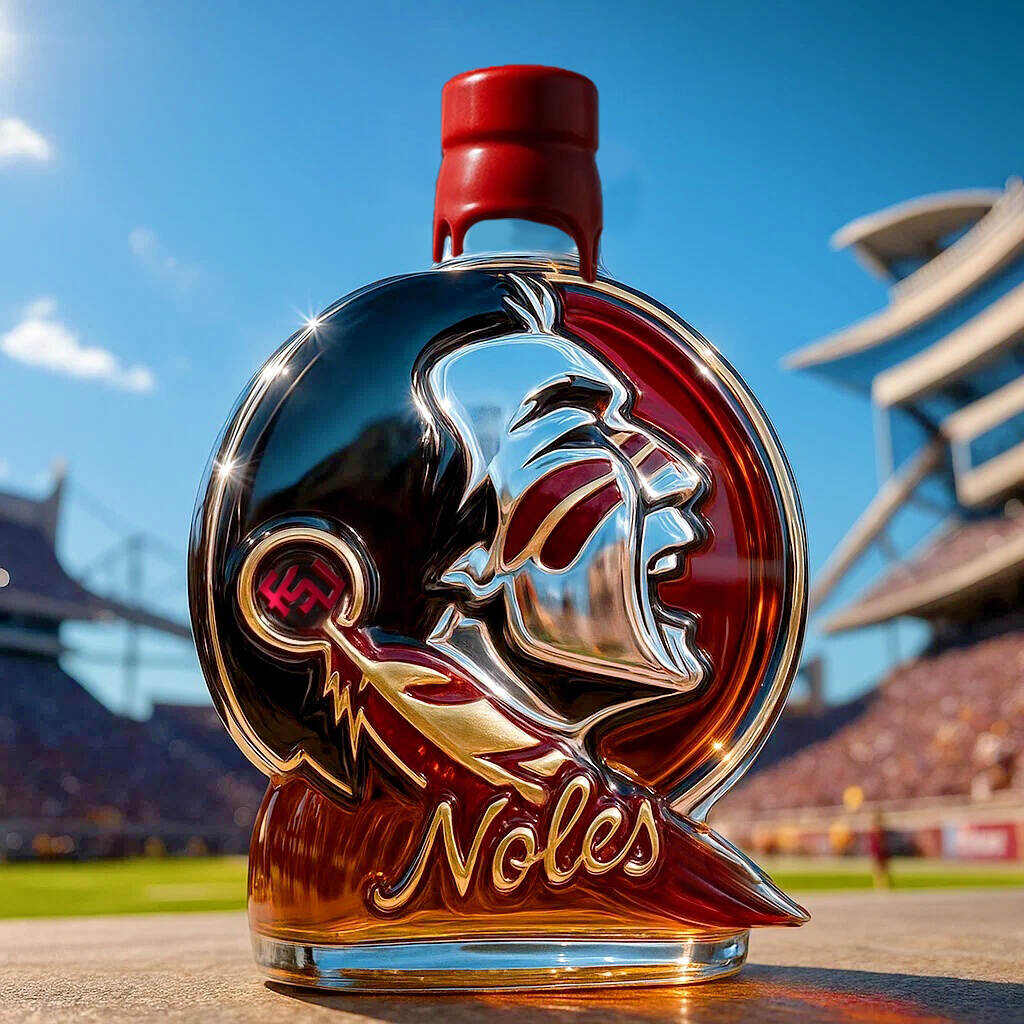Florida State Seminoles Whiskey Bottle