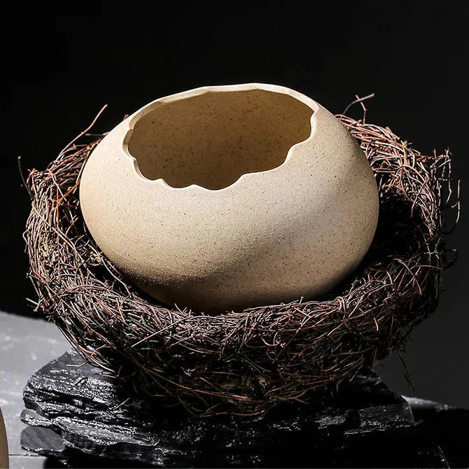 Ahahay | Creative Ceramic Bird Nest Eggshell Bowl
