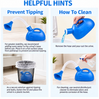 Portable Urinal Bottle,With funnel (Unisex)suitable for various emergency situations