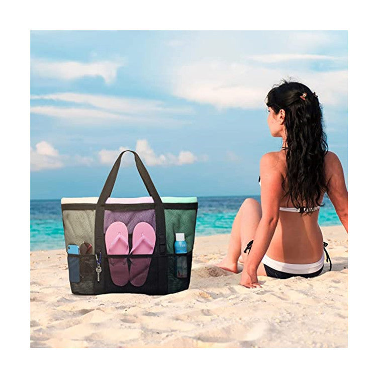 Large Beach Bag Made of Breathable Mesh Material 
Maetiva