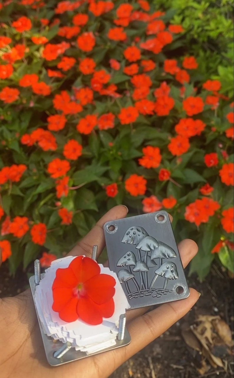Ahahay | Mini Flower Press | Compact Botanical Keepsake Maker | Portable Craft Tool