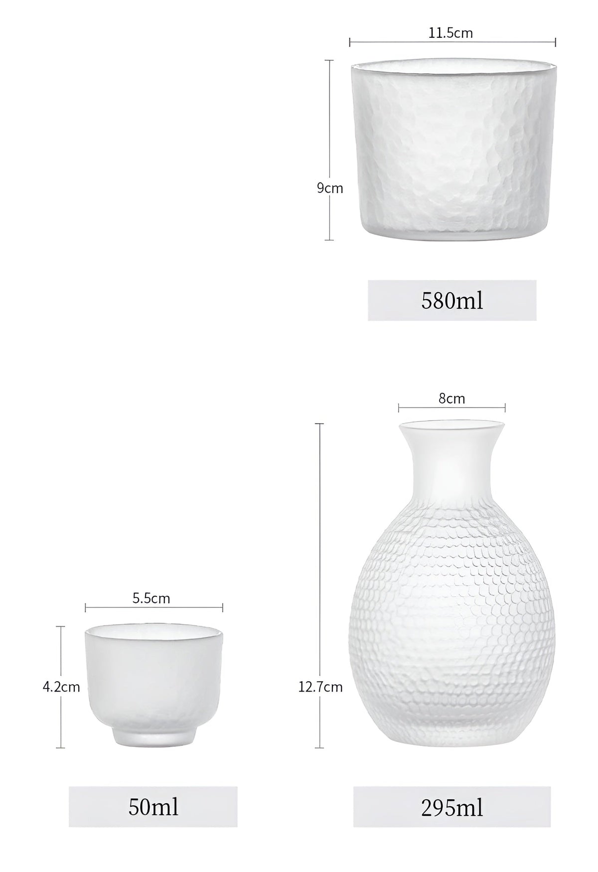 Japanese Glass Set – Elegant Sake & Whisky Set | Perfect for Bar & Home | Ahahay