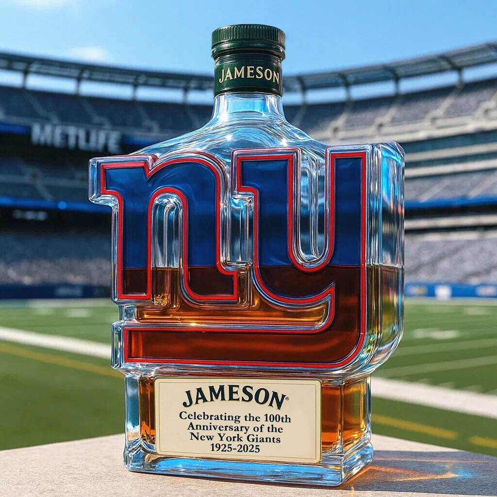 New York Giants 100th Anniversary Whisky Collector's Edition Bottle