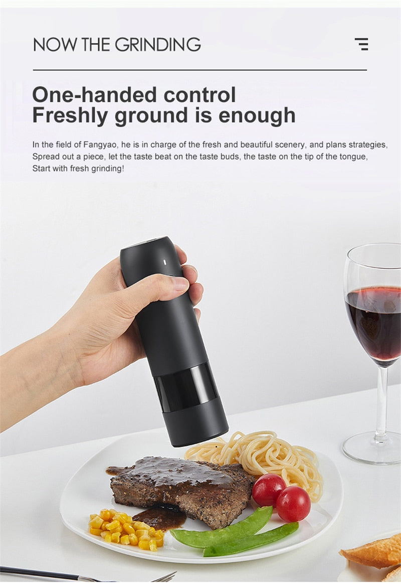 Ahahay | Rechargeable Automatic Salt Pepper Grinder