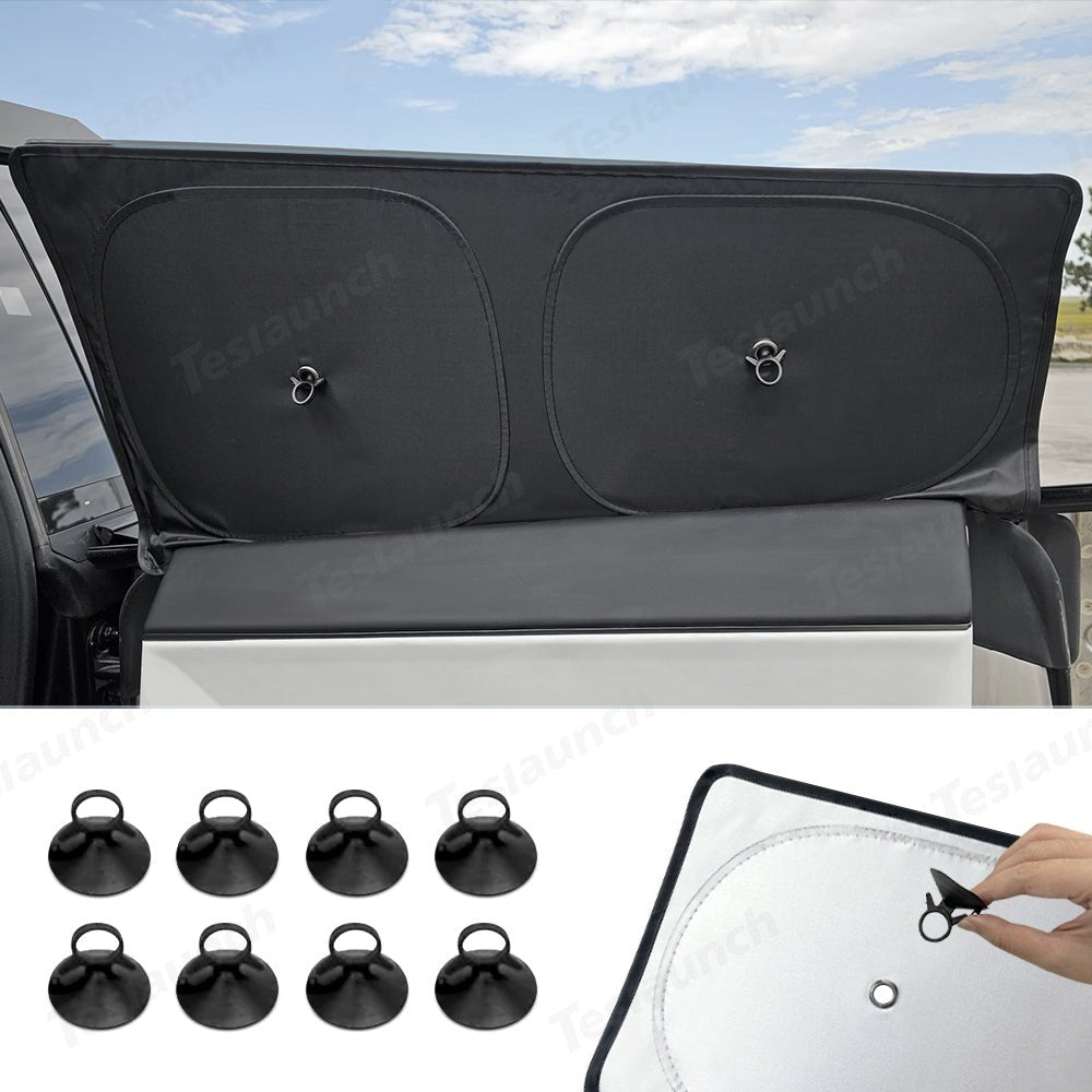 Privacy & Thermal Insulation Window Camping Sunshade Curtains for Cybertruck