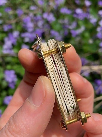 Ahahay | Mini Flower Press | Compact Botanical Keepsake Maker | Portable Craft Tool