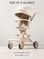 Snack Rover Lightweight Reclining Baby Stroller