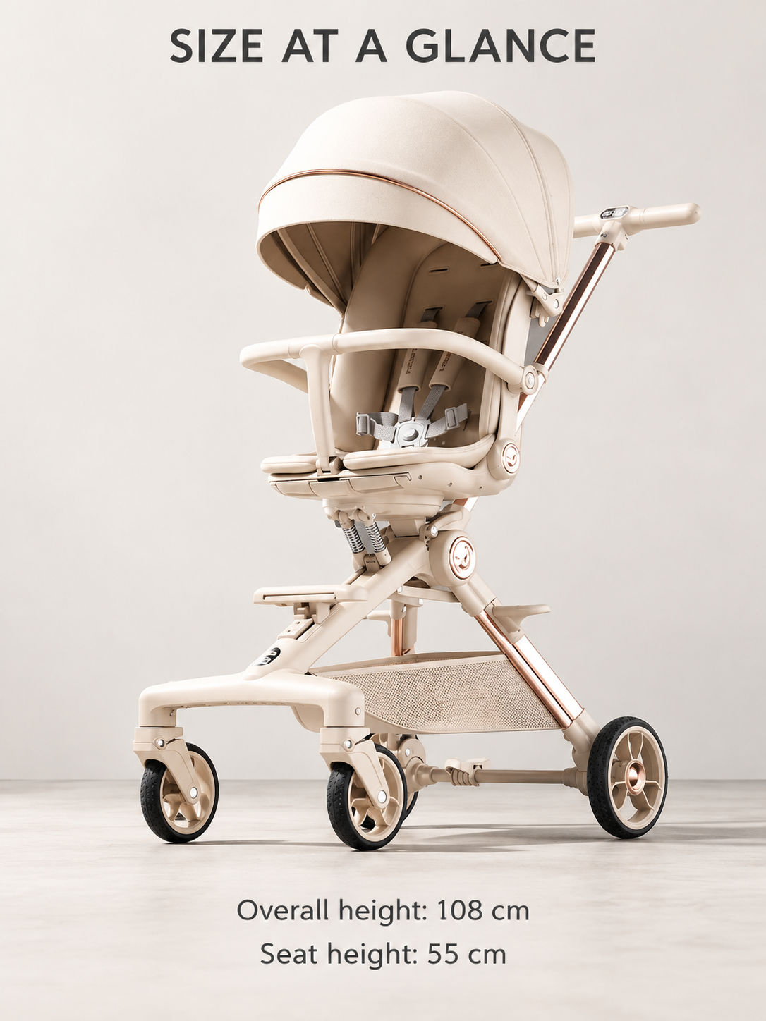 Snack Rover Lightweight Reclining Baby Stroller