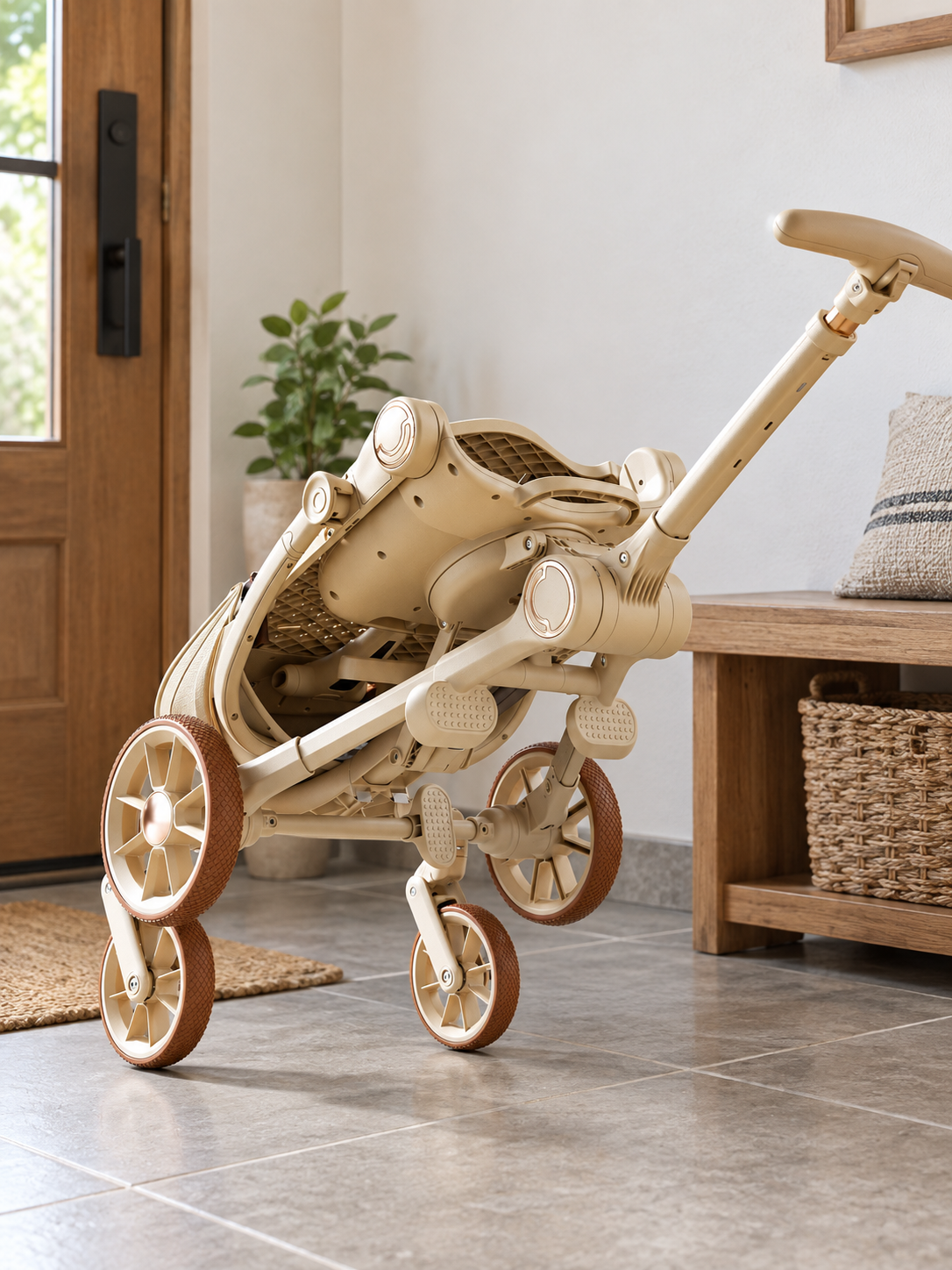 Snack Stop Reclining Baby Stroller with Tray