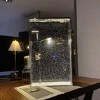 Snowy Scene Night Lights – DIY Christmas Street Lamp with Flowing Snow Effect for Magical Holiday Desktop Décor