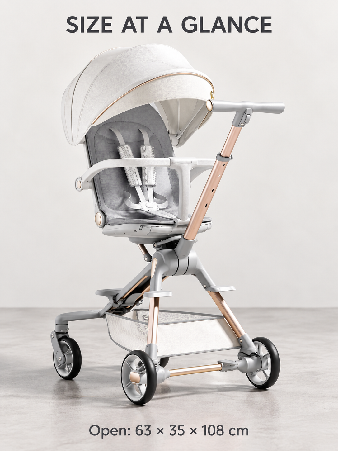 Soft Route Reversible Travel Baby Stroller