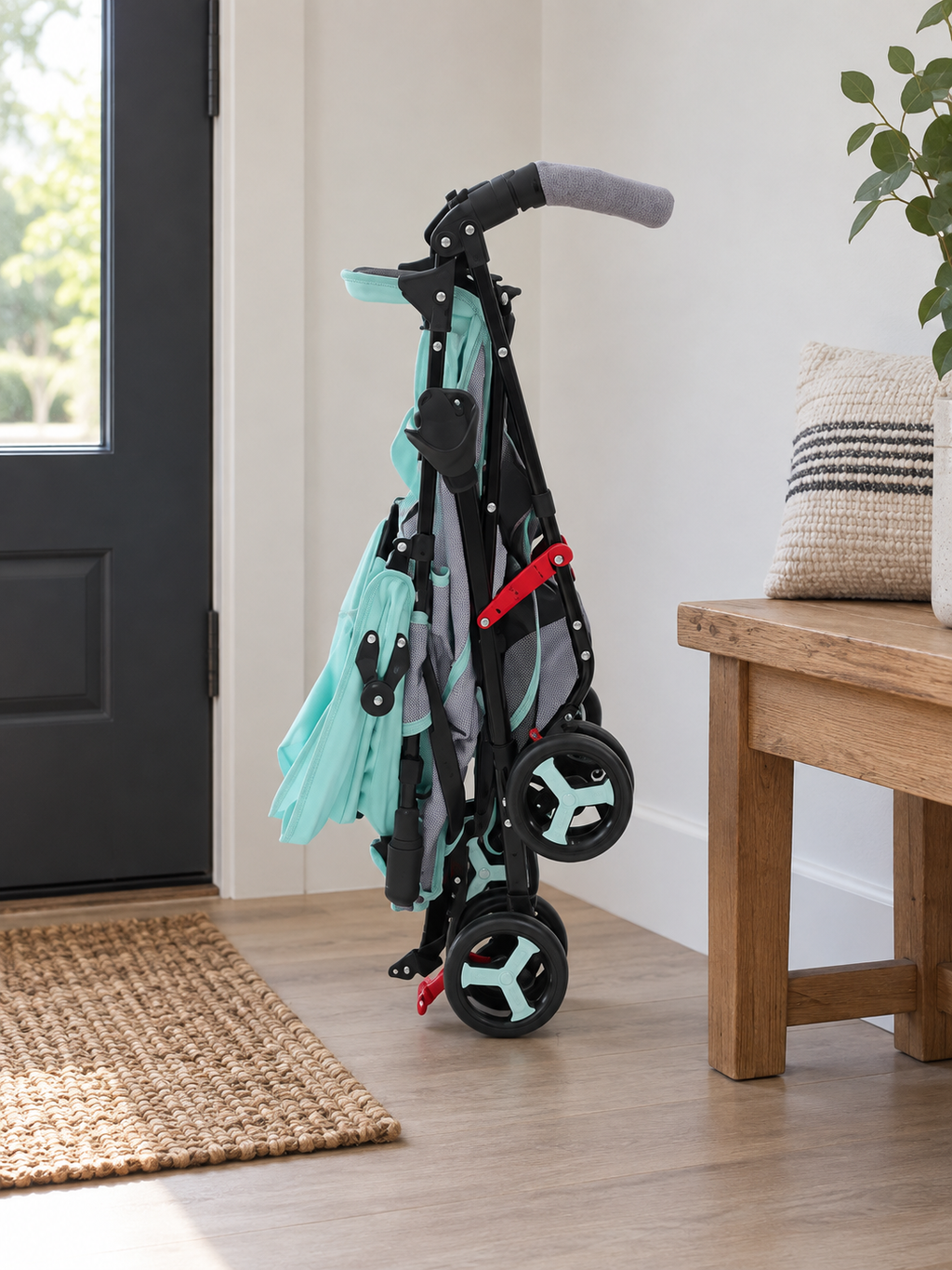 Spring Step Lightweight Folding Baby Stroller