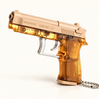Surprise Prank Gun Shape Keychain