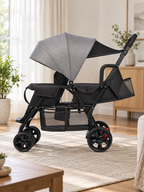Tandem Trail Double Stroller with Removable Rear Seat