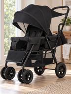 Tandem Trail Double Stroller with Removable Rear Seat