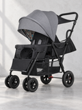 Tandem Trail Double Stroller with Removable Rear Seat