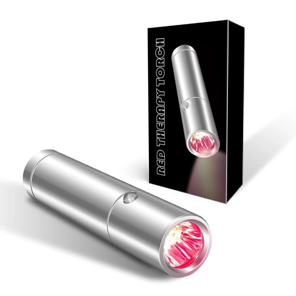Handheld Red Light Therapy Flashlight – 3-LED Device for Anti-Aging Face Care & At-Home Physical Relief