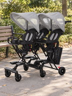 Trio Trek Folding Triple Baby Stroller