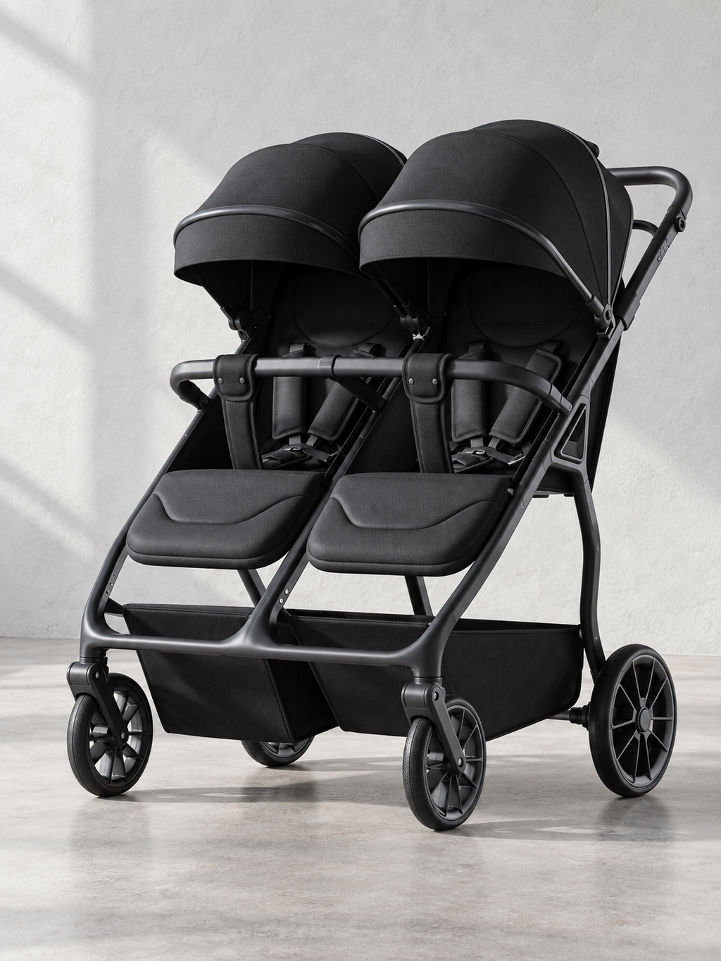 Twin Venture One-Click Folding Double Baby Stroller