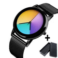 Ultrathin Colorful Changing Quartz Women's Watch – A Chic Steel Timepiece with a Mesmerizing Color-Changing Dial. The Perfect Blend of Style, Sophistication & A Thoughtful Gift for Any Occasion