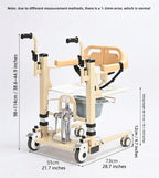Senior Care Easy Patient Lift Transfer Wheelchair