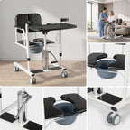 4-in-1 Shower & Transport Hydraulic Patient Lift Nursing Chair
