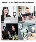 Video Conference Ring Light with Monitor Clip, for Distance Learning, Zoom Call, Self Broadcast & Live Streaming